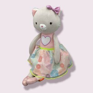 B Toys Softies CALI CAT Tippy Toes 15" Plush Ballerina Tutu Chamois Stuffed Toy